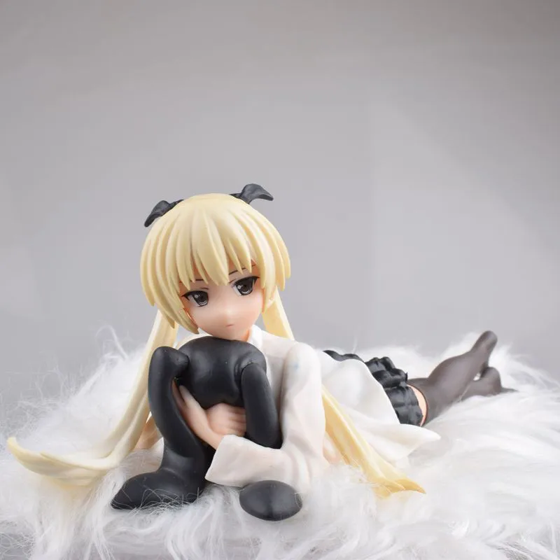 Anime Rola Kasugano Sora Figurka Leżąca Pozycja Królik Przytul Model Zabawka Obudowa Komputer Ubierz Samochód Ozdoba Na Pulpit Figurka akcji