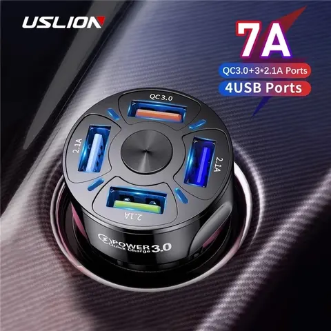 4 USB Car Charger 48W USLION