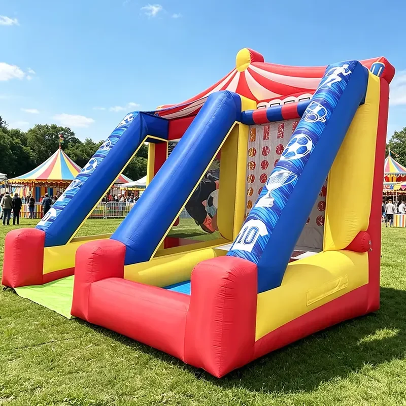 Inflatable Soccer Shooting Game, Carnival Interactive Inflatable Target Game for Events
