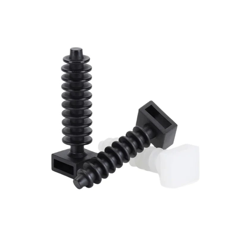 

10PCS White And Black Gecko/Saddle Type CH-6/CH-8 8mm Nylon Cable Tie Ho lder Clamp Toothed Fixed Seat for Wire Harness Managem