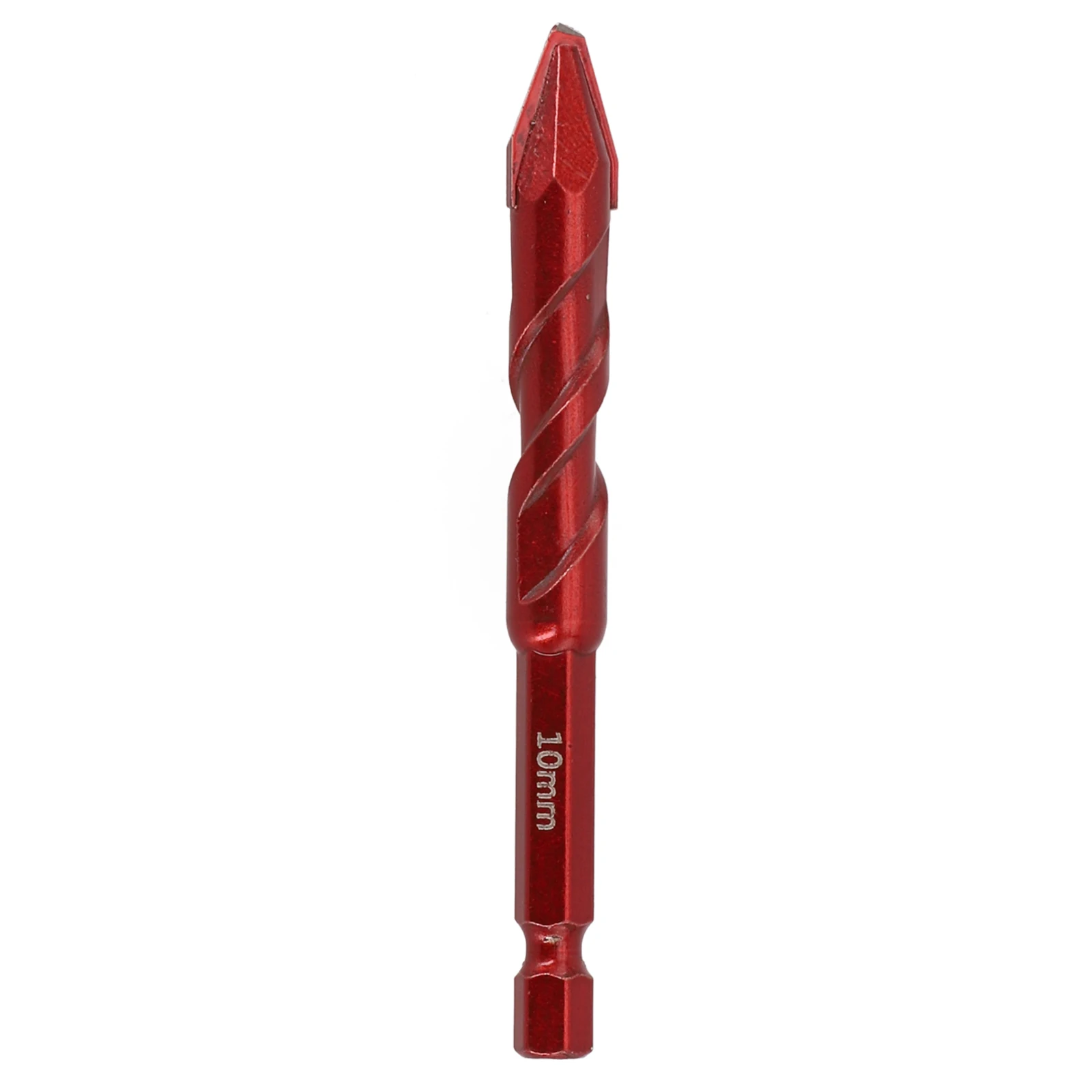 6/8/10/12mm Black Hex Shank Cross Tip Carbide Tipped Ceramic Tile Triangle Drill Bit For Glass Ceramic Concrete