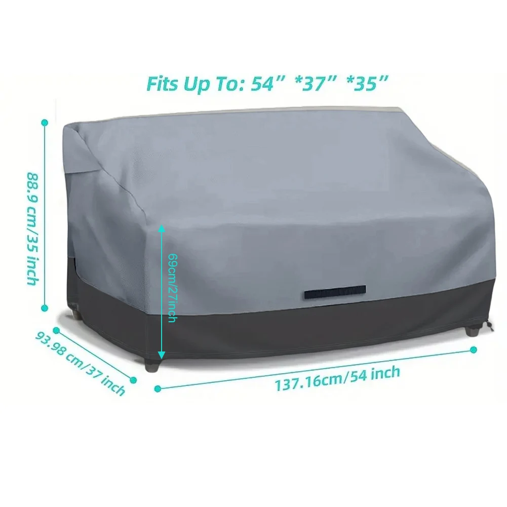 

1pc Outdoor Loveseat Protector Cover Waterproof and Strong Design for 2 Seater Furniture for All Weather Conditions accessories