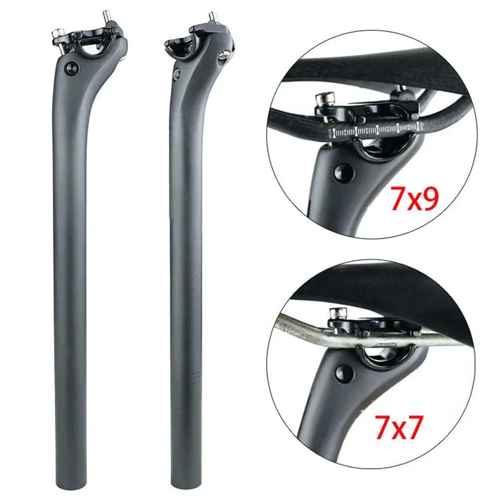 Bicycle Seatpost Carbon Fiber Post Floats 20 Degrees Back For Mountain Road Bike Cycling Parts Bicycle Extension Seat Tube