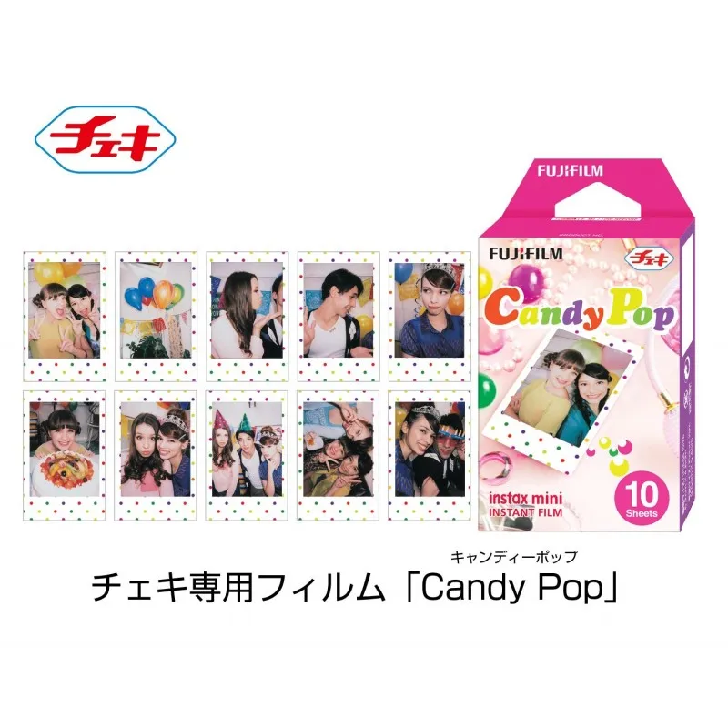 Fujifilm Instax Mini Film Mini 9 Photo Paper 10/20/30 Sheets Black Candy Pop Shiny Star Sripe For Instant Mini 7s 8 9 11 Camera