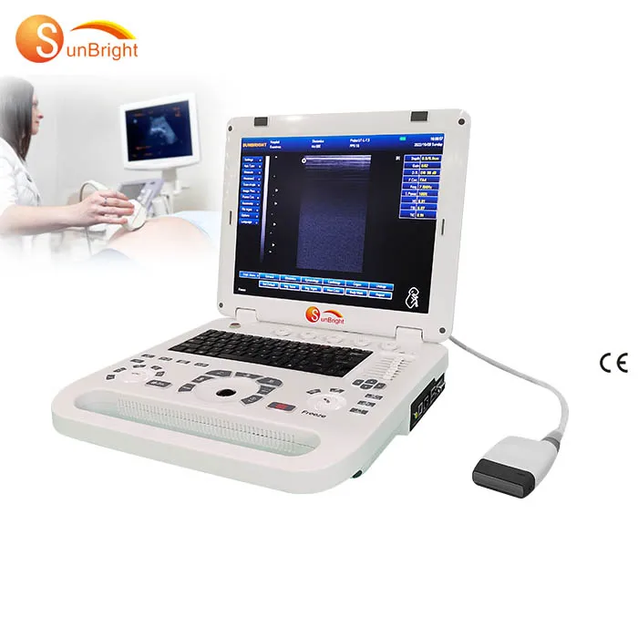 

Ecografo portatil 15" large LED screen hot 3D black and white professional OB GYN Vascular ultrasound scanning machine