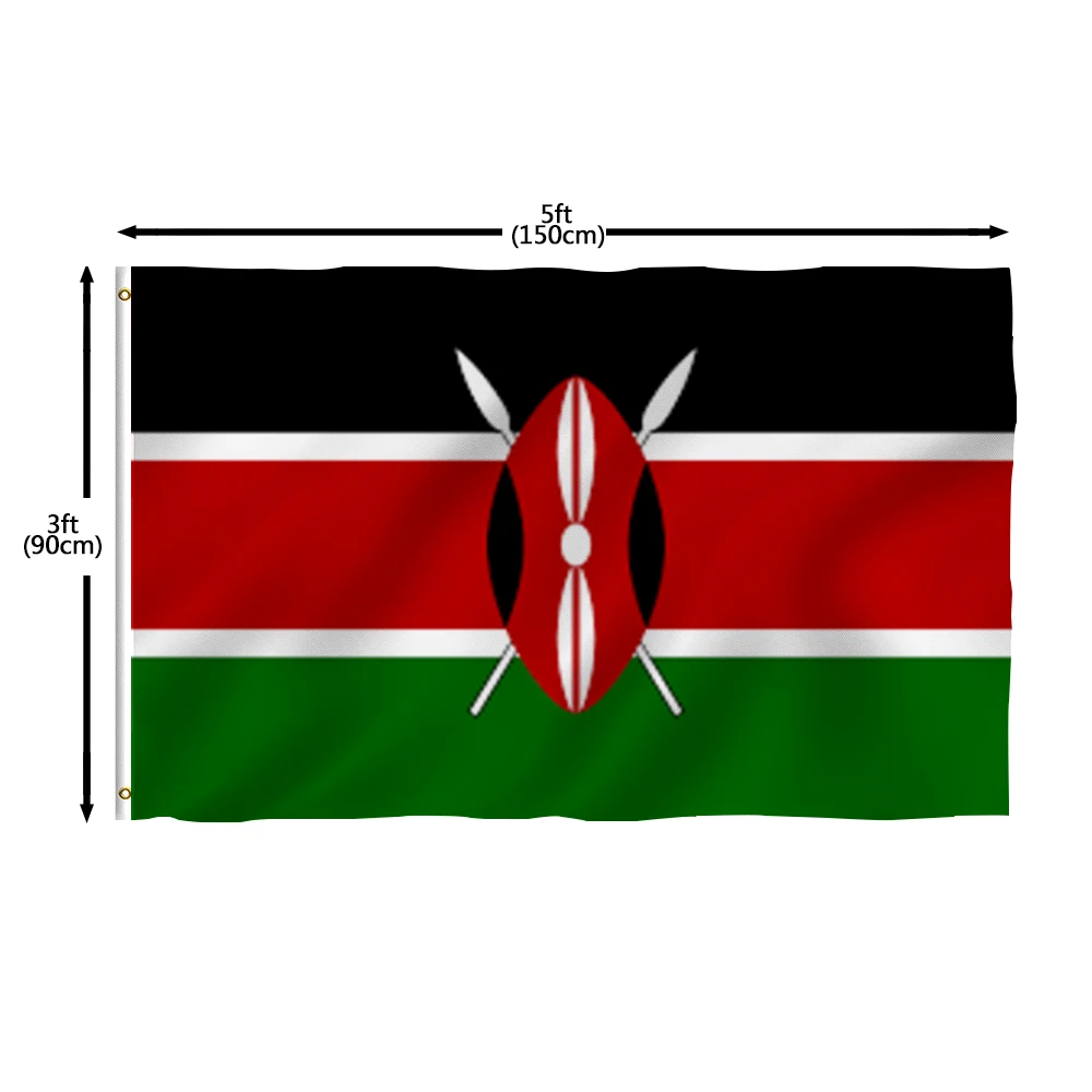 Flagnshow 100% Polyester National Kenya Flags