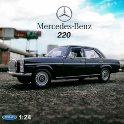 WELLY 1:24 Mercedes-Benz 220 300SL Alloy Car Model Diecasts & Toy Vehicles Collect Car Toy Boy Birthday gifts