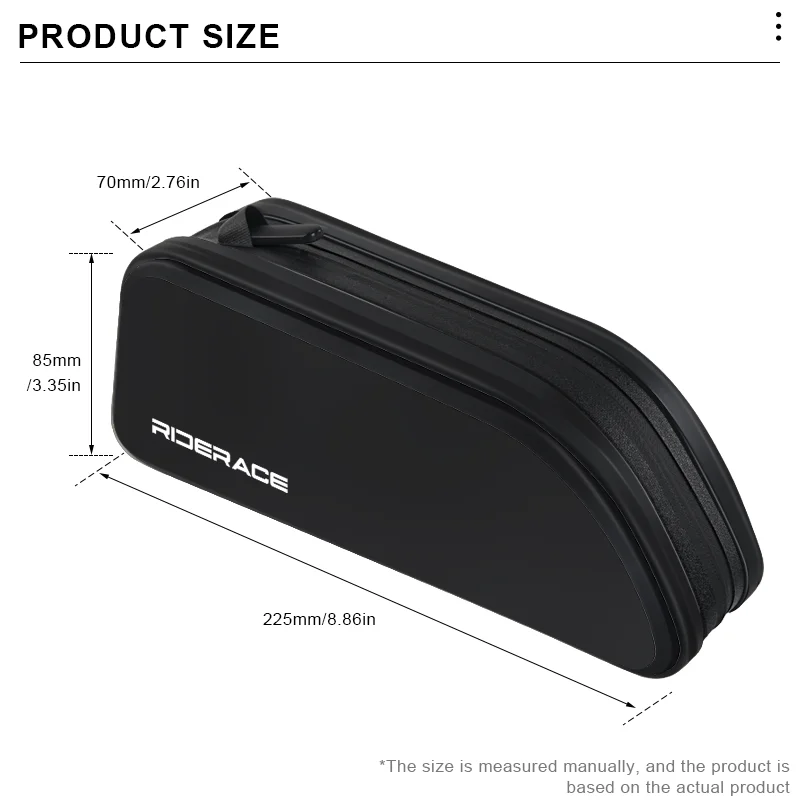 RIDERACE Bike Top Tube Bag Portable TPU Rainproof Bicycle Handlebar Front Bag Road Cycling Accessories Waterproof MTB Gravel view 6
