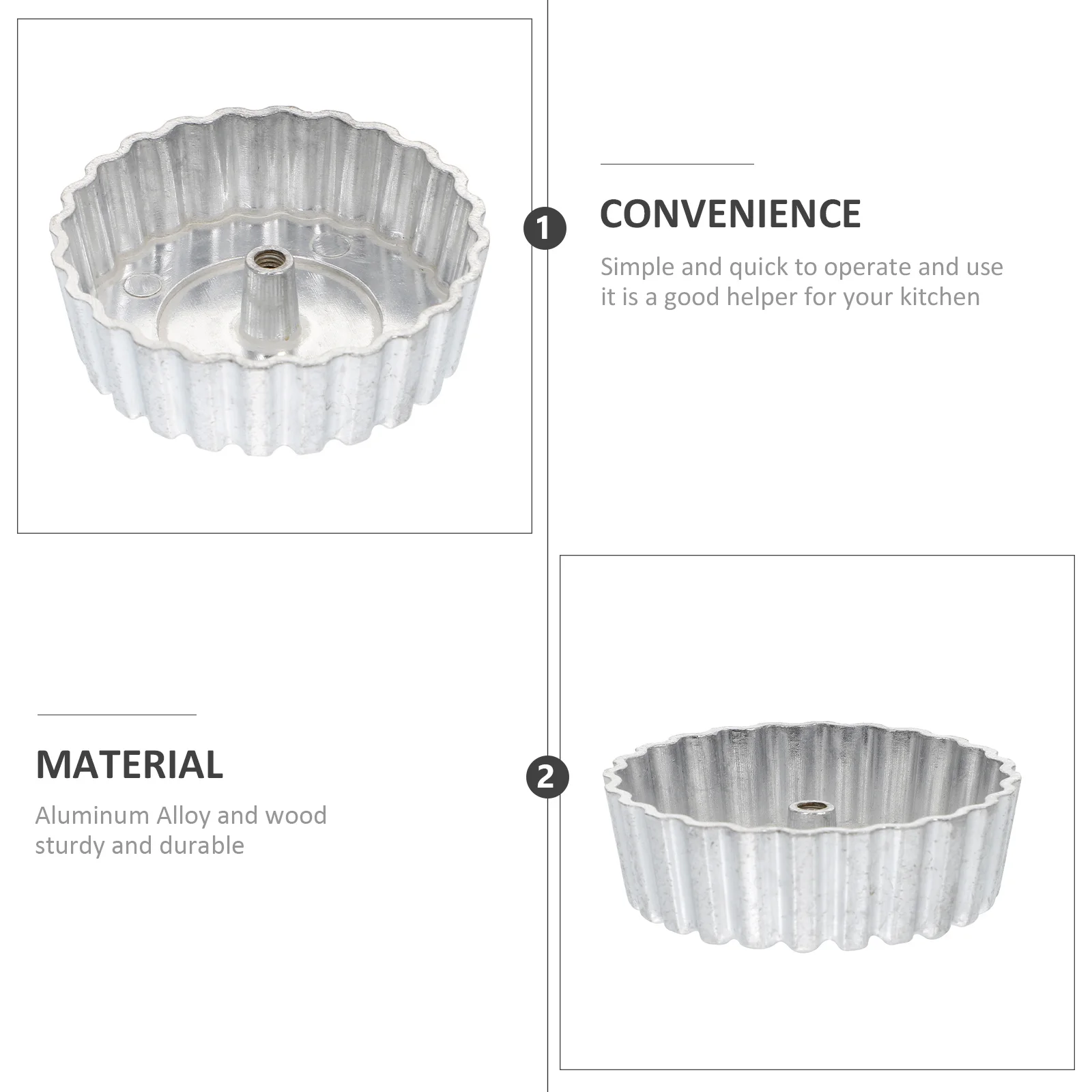 

Oil Dumpling Mold Aluminum Alloy Non-Stick Fried Snack Mold Lightweight Dough Frying Tool Kitchen Gadgets Baking Pan Home