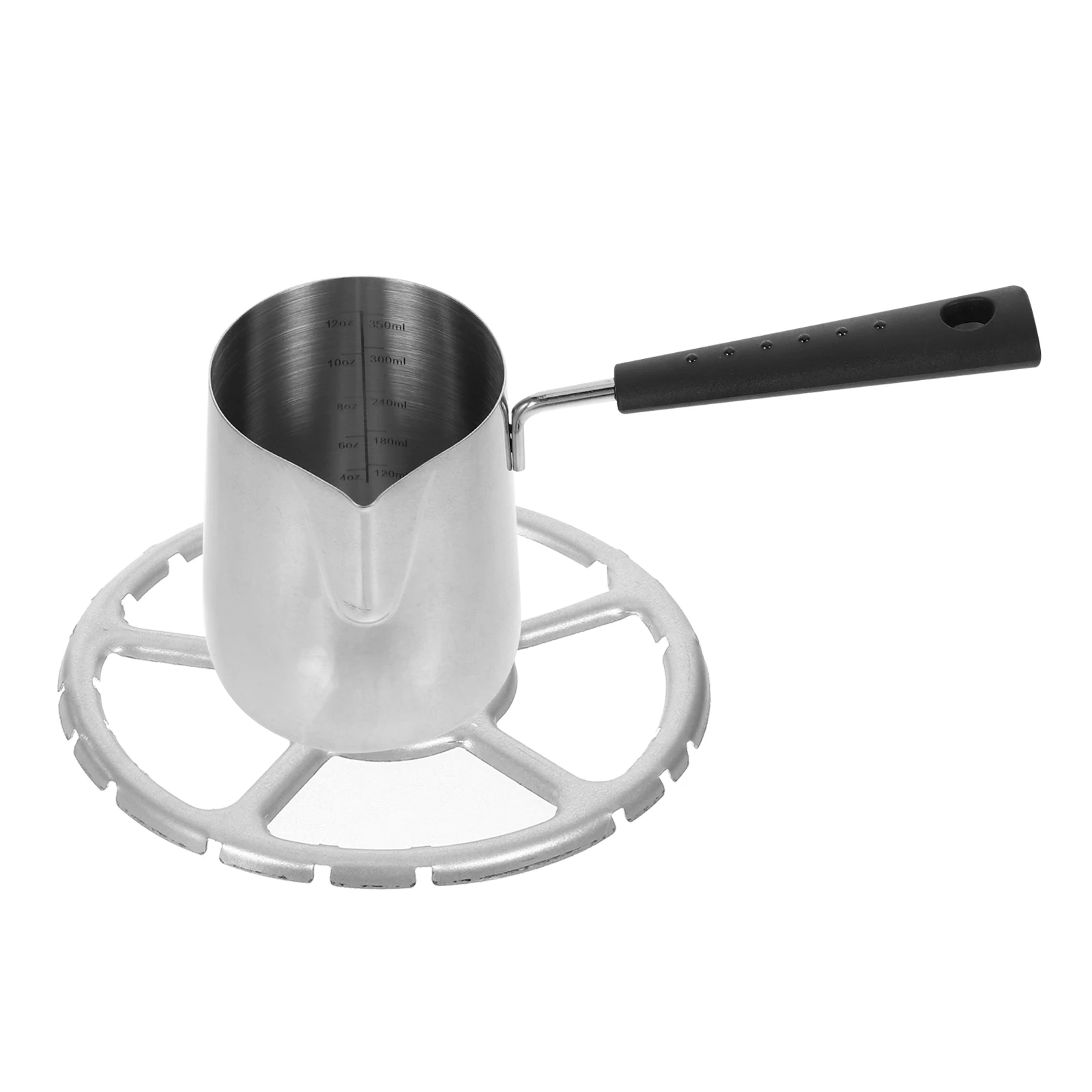 

Hot Oil Pan 350ml Stainless Steel Pour Oil Pot Mini Milk Boiler Small Fry Wok Even Heat Distribution Quick Heating Cookware
