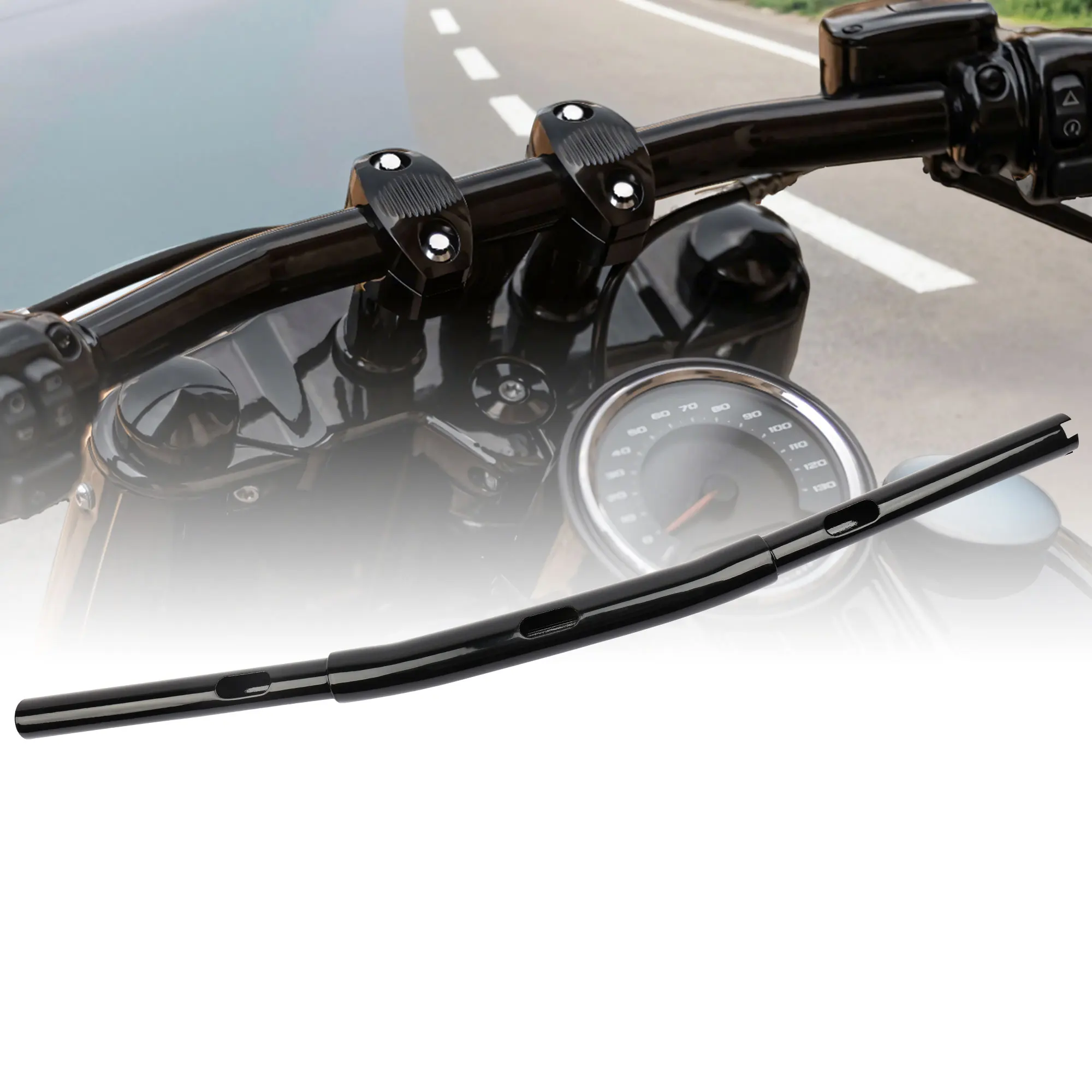 

1.25" Drag Bar Handlebar for Harley 2018-Up Softail 2013-2017 Street Bob FXDB 2008-2017 Fat Bob FXDF