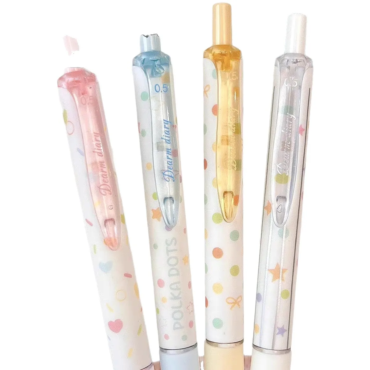 60pcs Colorful Dot Gel Pens Bulk Cute Pens 0.5mm for Writing Study Accessories Korean Stationery Items Wholesale School Supplies