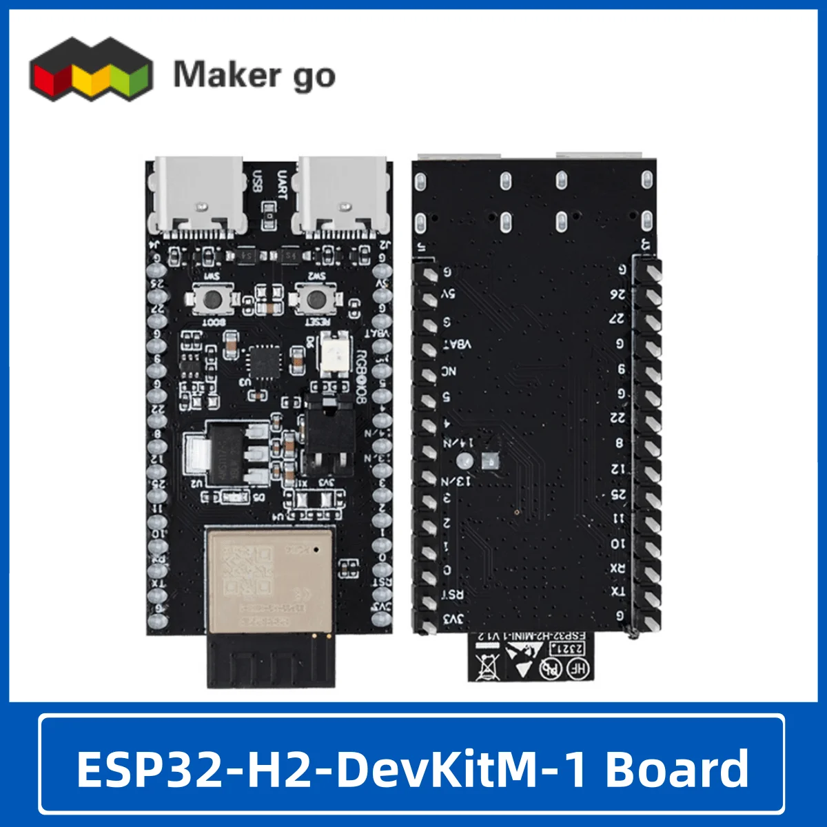 Espressif Systems ESP32-H2 Series ESP32-H2-DevKitM-1 Development Board *ADC not calibrated