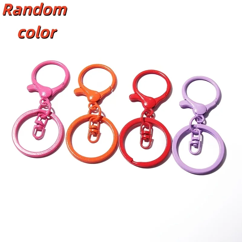 32Pcs Colorful Rotating Clasps Key Ring Making Jewelry Making Hooks Hanging Rope Clip Hooks DIY Jewelry Crafts Christmas Gift