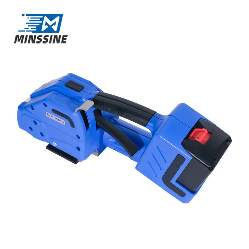 

Semi-automatic Manual Multi-Function PP Plastic Strap Wrapping Tool Carton Wooden Box Tabletop DD19Aplus Strapping Machine
