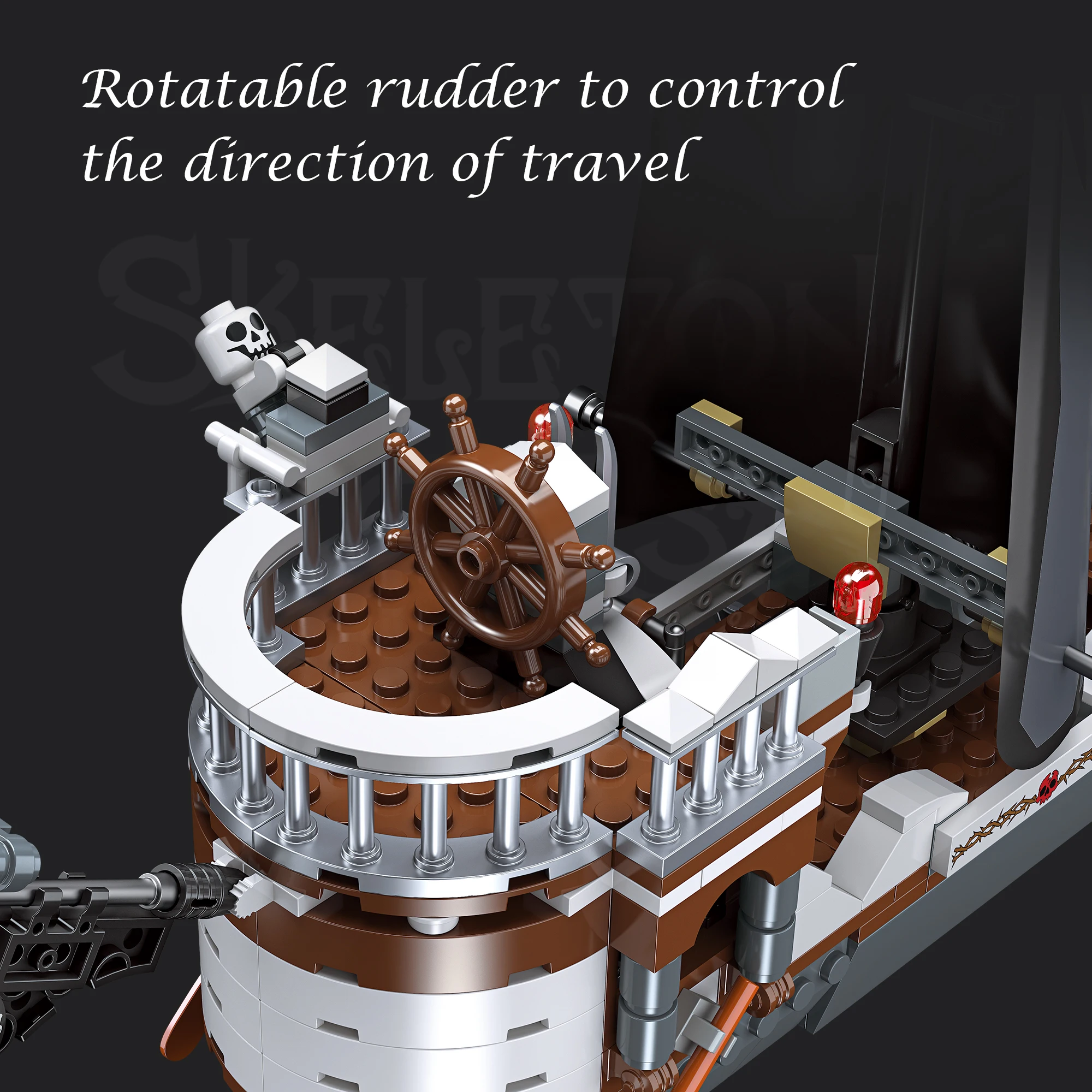 366個の海賊船モデル組み立ておもちゃ、クリエイティブな家の装飾、ビルディングブロック、男の子向けの教育玩具、誕生日のおもちゃ、ギフト