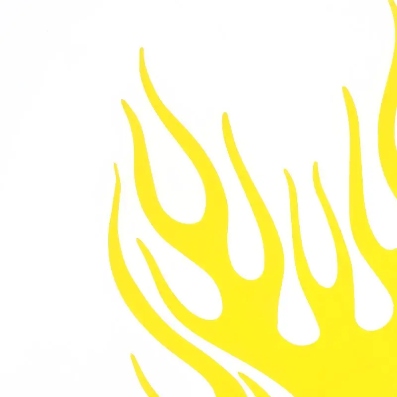 Motorrad-Flammen-Feuer-Kreativ-Aufkleber, wasserdichtes Vinyl, kratzfestes Dekor für Roller, Helm, Auto, Stoßstange – Detail 9