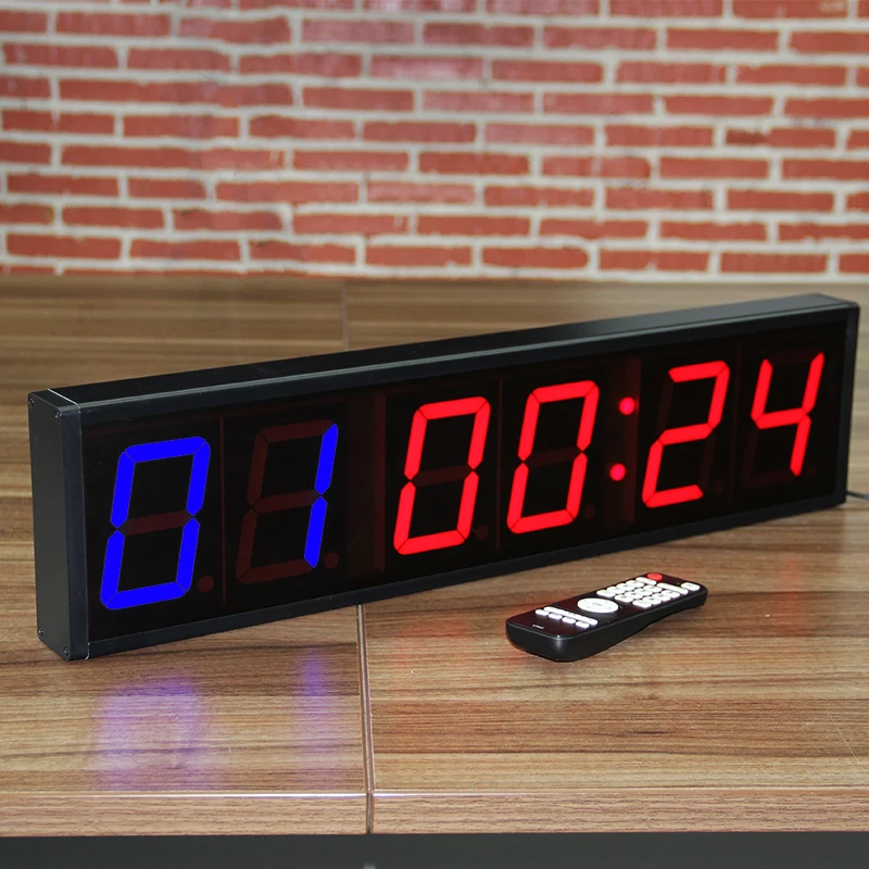 Waterproof Aluminum Alloy 4inch Display Digital Number LED High Accuracy Countdown Stopwatch Clock Multifunction Time