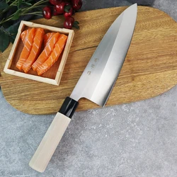 Japanese Fish Knife Sharp Utility Salmon Sushi Santoku Knife Stainless Steel Fish Fillet Meat Cleaver  Chef Knife Cooking Tool