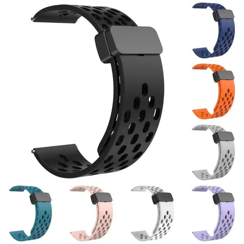 22mm 20mm Magnetarmband für Samsung Galaxy Watch 4 5 6 7 4/6 Classic/Active2 Silikonband für Amazfit Bip 3 Huawei GT7 Pro GT6 – Detail 2