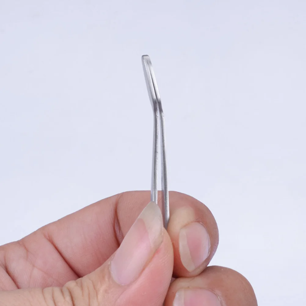 

Lash Eyelash Curler Forceps Eyelashes Clips Beauty Tools Kit Silver Tweezers Women