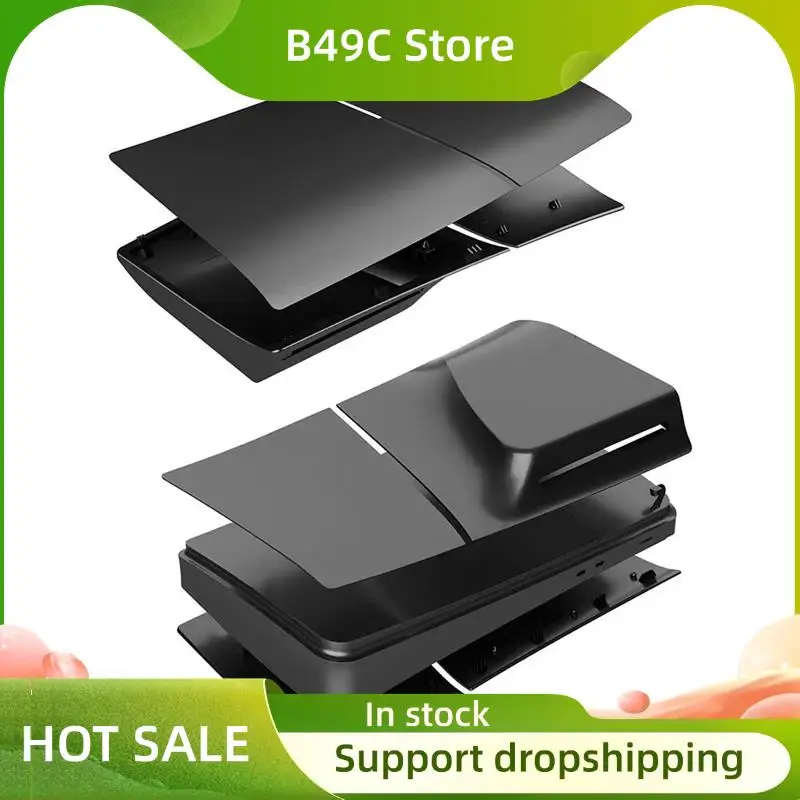 

B49C For Playstation 5 Slim PS5 Slim Console Faceplate Protective Replacement ABS Hard Case Face Plates Cover Shell Panels