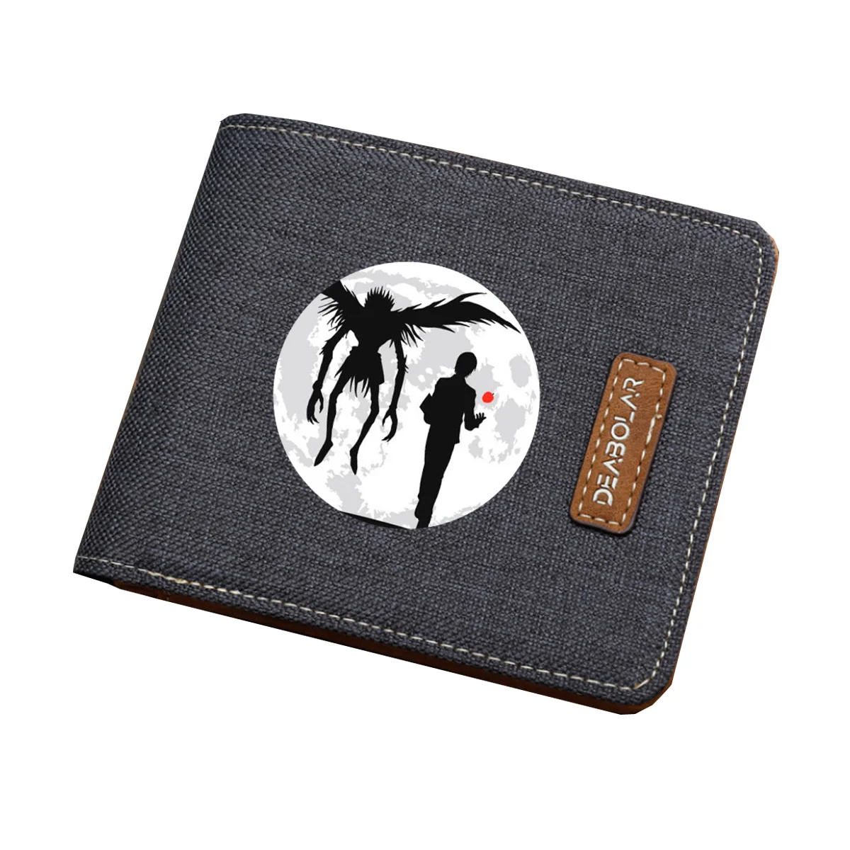 Japan anime Death Note Wallet Student Wallet ID/Credit Card Holder Cartoon Purse Men Women canvas Short Money Bag