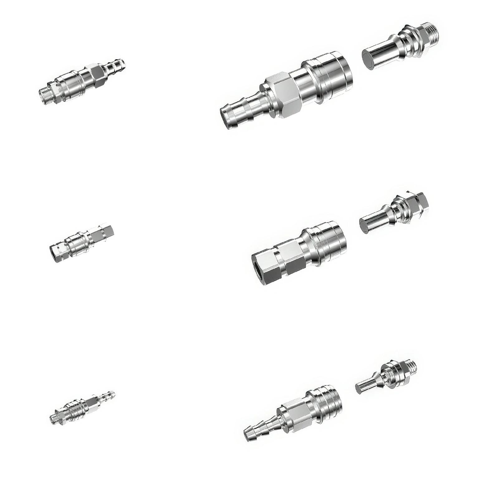 Bykski Stainless Steel Water Stop Valve Quick Connector for Server Data Center AI CC-UQD6-X CC-UQD4-X CC-UQD1-X