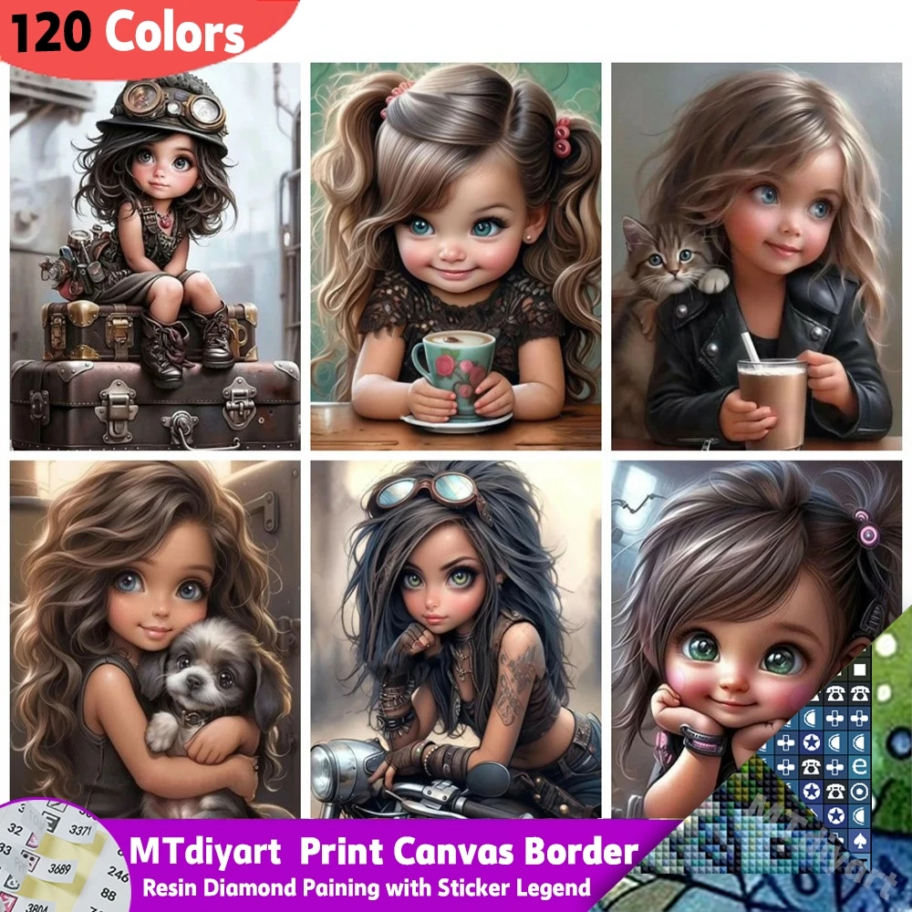 

Смола 120 цветов алмазная живопись портрет девушки полная круглая квадратная дрель мозаика винтажное оборудование 5D DIY домашний декоративный подарок