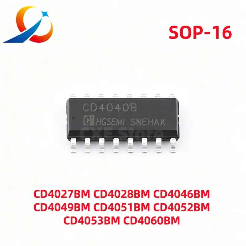 10PCS SOP-16 CD4020BM CD4022BM CD4027BM CD4028BM CD4040BM  CD4046BM CD4049BM CD4050BM  CD4052BM  Binary Counter Divider NEW