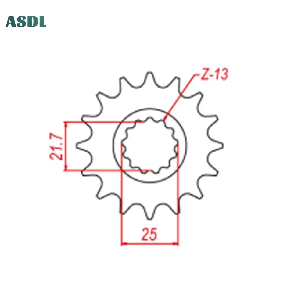 525 16T Front Sprocket Gear Cam  For Yamaha FZ6 Fazer S2 ABS FZ6S YZF600 YZF-R6 YZF 600 750 R6 S R6S YZF750 YZF750R YZFR6