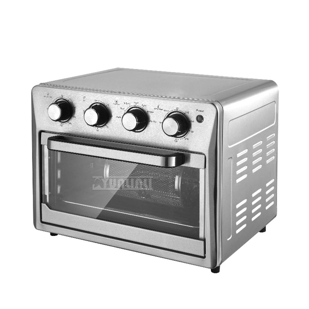 25L エアフライヤーオーブン電気ケバブグリル機自動回転無煙屋内オーブン