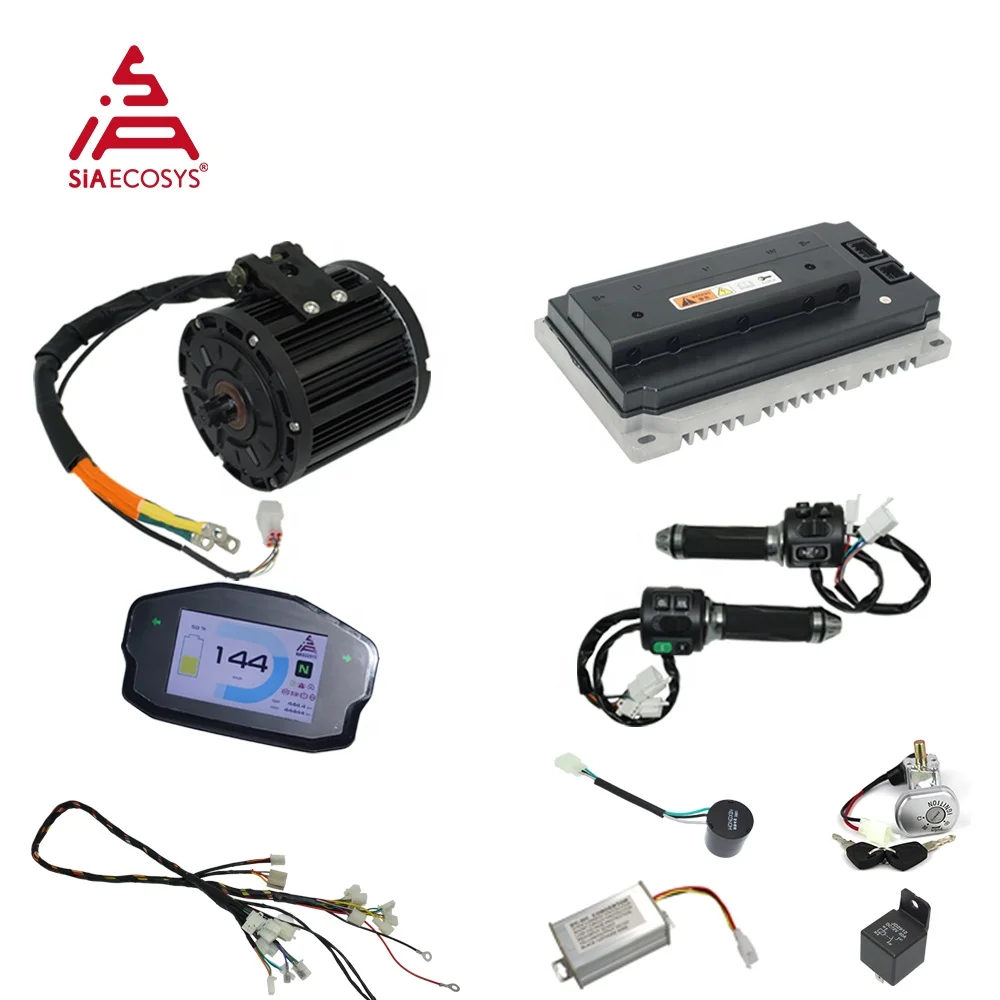 QS MOTOR 138 90H 4000W 7500W 72V 110KPH Mid Drive Motor With Votol EM200-2SP Controller DKD TFT Speedometer New Motorcycle Kits