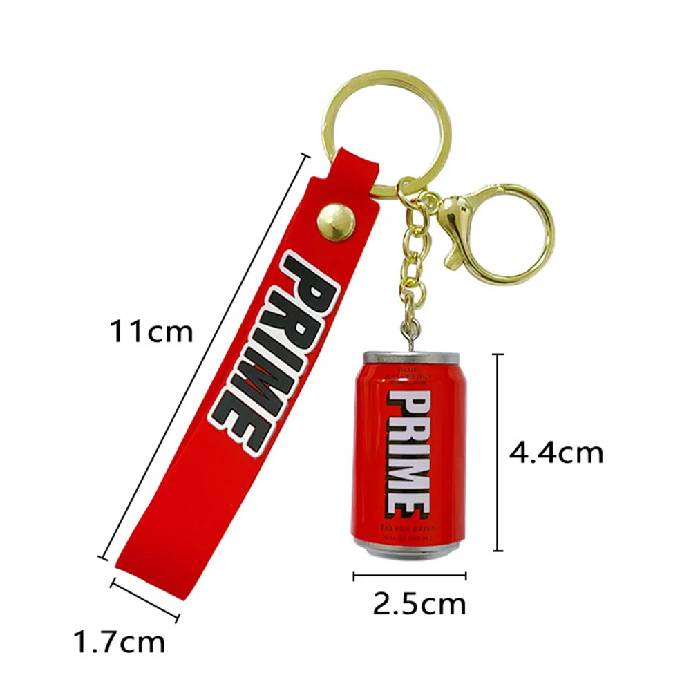 3D Rubber Keychain Bottle Key Chains Creative Prime Drink Colorful Drink Bottle Doll Keychain Bag Pendant Keyring Accessories