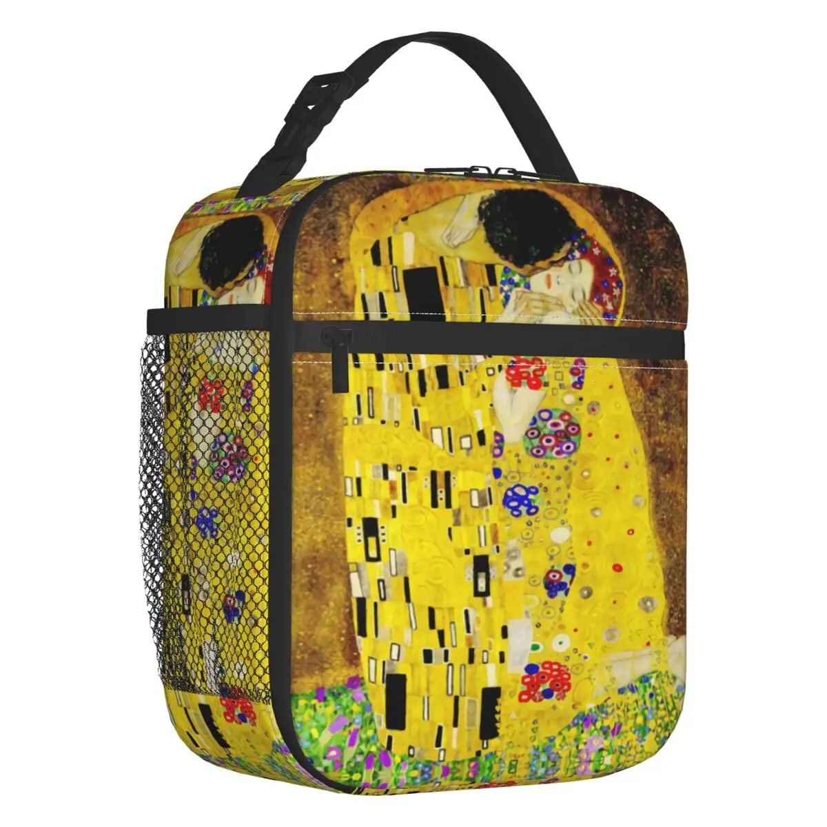 The Kiss By Gustav Klimt Lunch Box Leakproof Liebespaar Painting Thermal Cooler Food Insulated Lunch Bag School Children Student