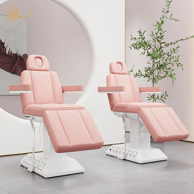 Electric Adjustable Massage Bed With 4 Motors For Eyelash Extension Salon Commercial Beauty Treatment Furniture