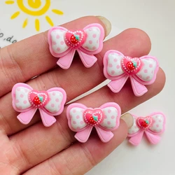 10 Pcs New Cute Cartoon Strawberry Butterfly Junction Resin Scrapbook Diy Jewelry Wedding Hairpin Accessories Craft A68