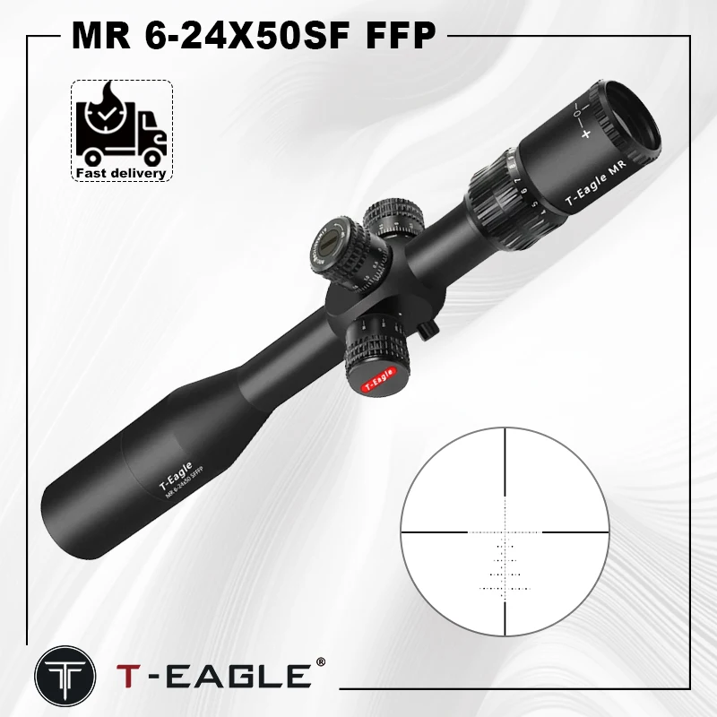 

Ффп-прицел T-EAGLE MR 6-24X50SF, тактическое оборудование, пневматический пистолет со стеклянной гравировкой для охоты, оптический прицел дальнего действия