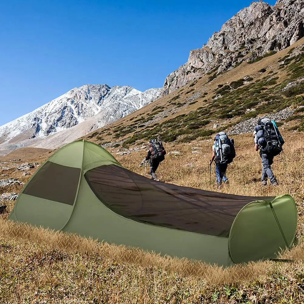 خيمة تخييم خفيفة الوزن محمولة خفيفة الوزن منبثقة مع حامل هاتف شبكة قابلة للتنفس للتخييم في الهواء الطلق والمشي لمسافات طويلة #3
