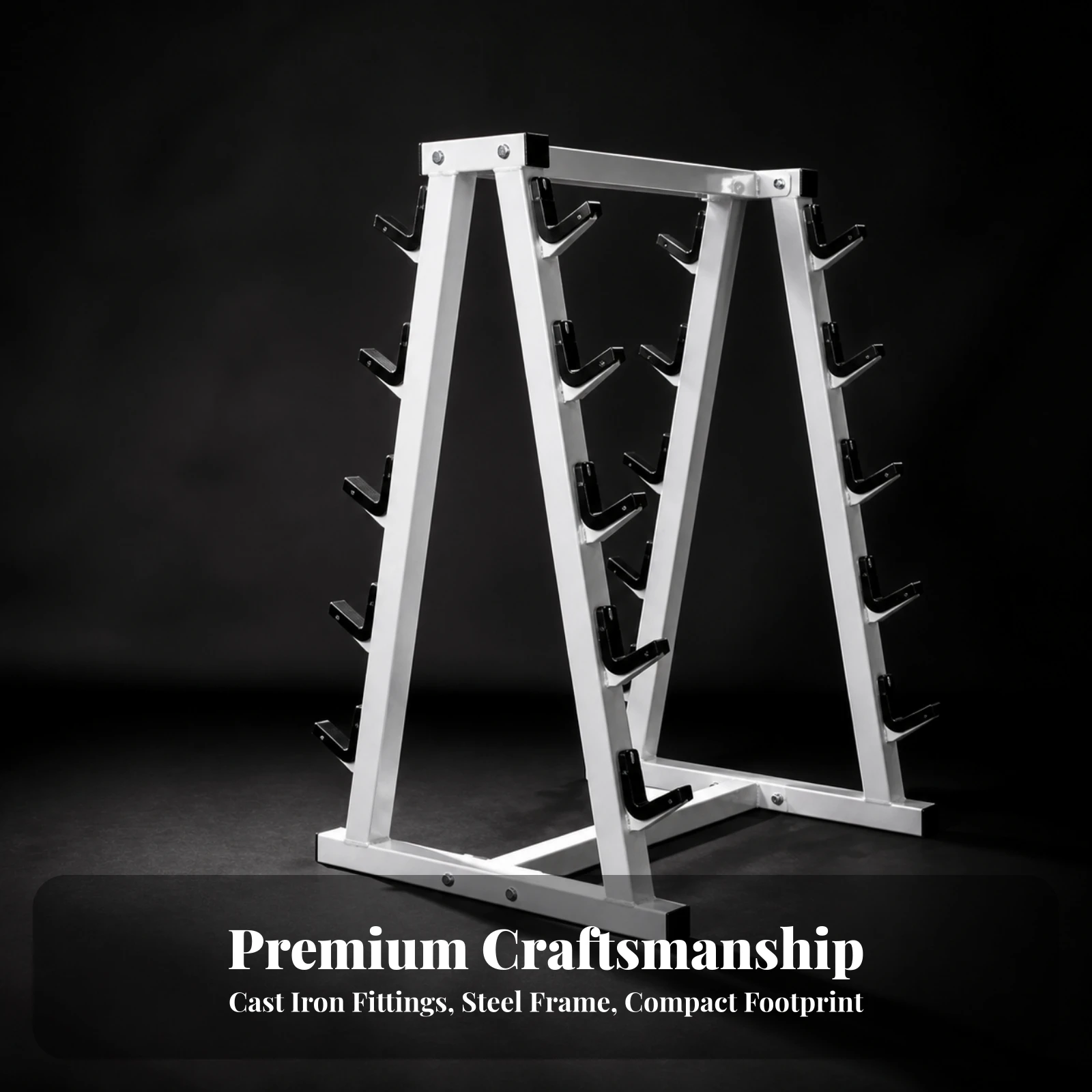 V-Shaped Barbell Rack Multi-Tier Barbell Rack with 10 Levels Fitness Equipment Compact Powder-Coated for Weightlifters, Home Gym