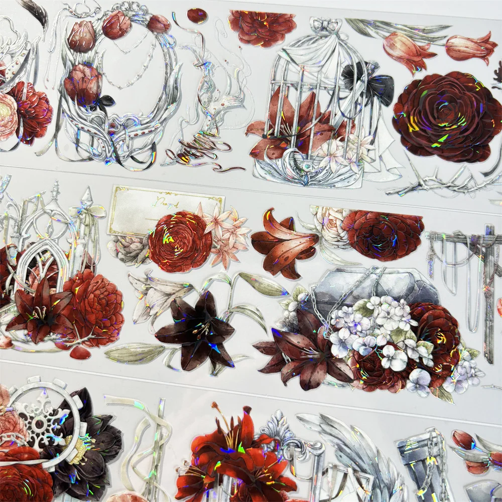 Jourmal Washi Pet Tape Loop Sample Tape B113 In Full Swing Fog Star Antique PET Material Account Sticker Goo Ka