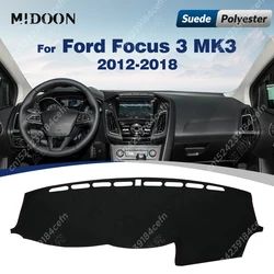 Car Dashboard Cover For Ford Focus 3 MK3 2012 2013 2014 2015 2016 2017 2018 Dash Mat Anti-UV Carpets Car Accessories