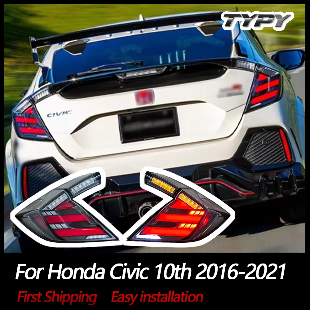 

Автомобильные фары TYPY для Honda Civic 10th 2016-2021, задние фонари, светодиодный проектор, задние фонари, дневные ходовые огни, автомобильные аксессуары
