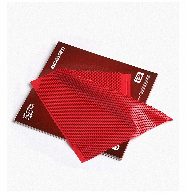 2026 New BOLI Atomic Star 211 Long Pips OX Rubber, Thin Long Pips, Unpredictable Defensive, Red/Black image 5