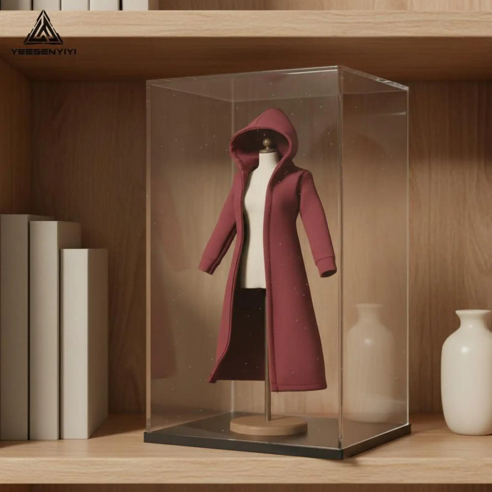 Cloth Doll Hooded Coat Dynamic Posing Action Figure Jacket Wardrobe Decoration for BJD Compatible