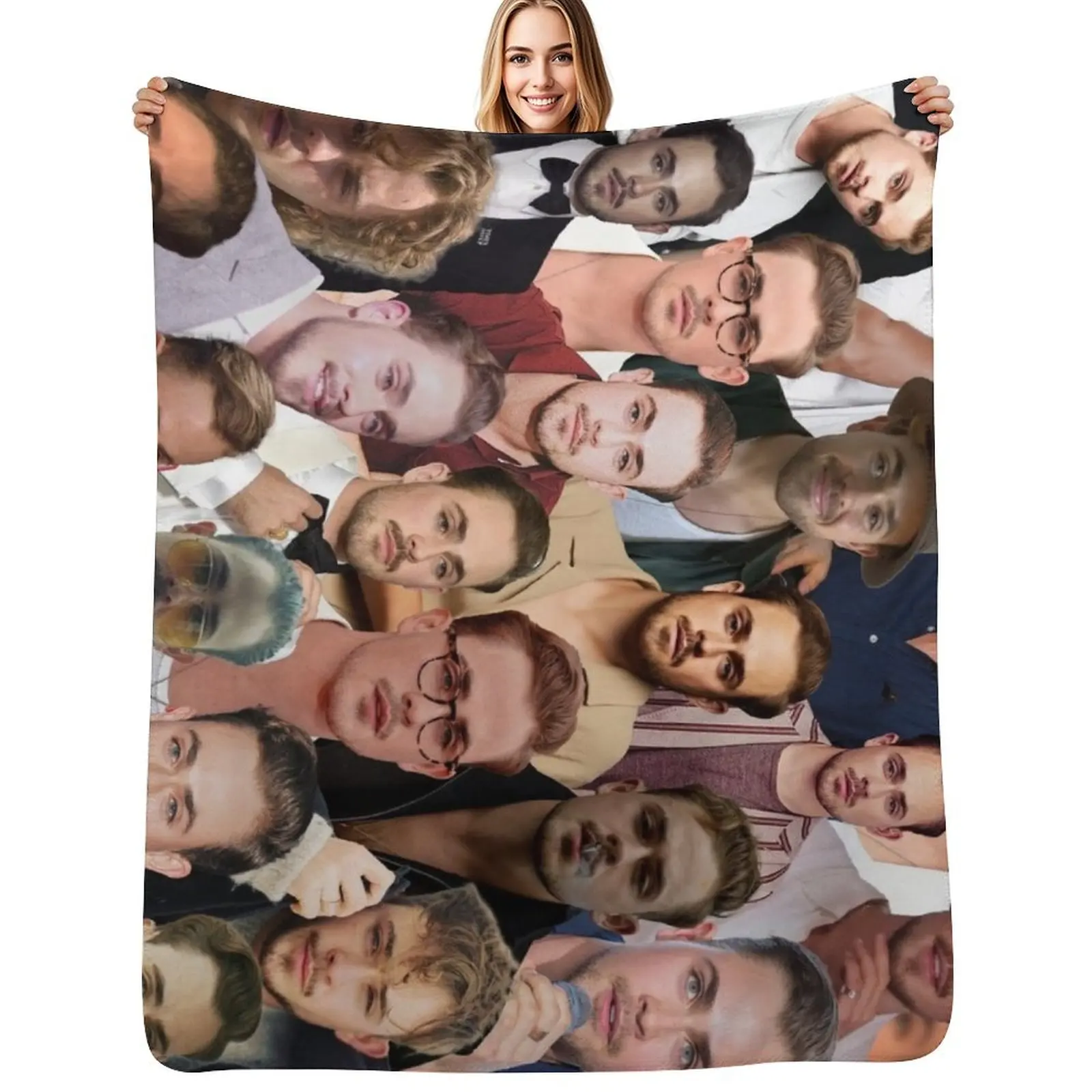 

Dacre Montgomery Photo Collage Throw Blanket Picnic Blankets For Bed Sofa Throw Blankets For Baby Blankets