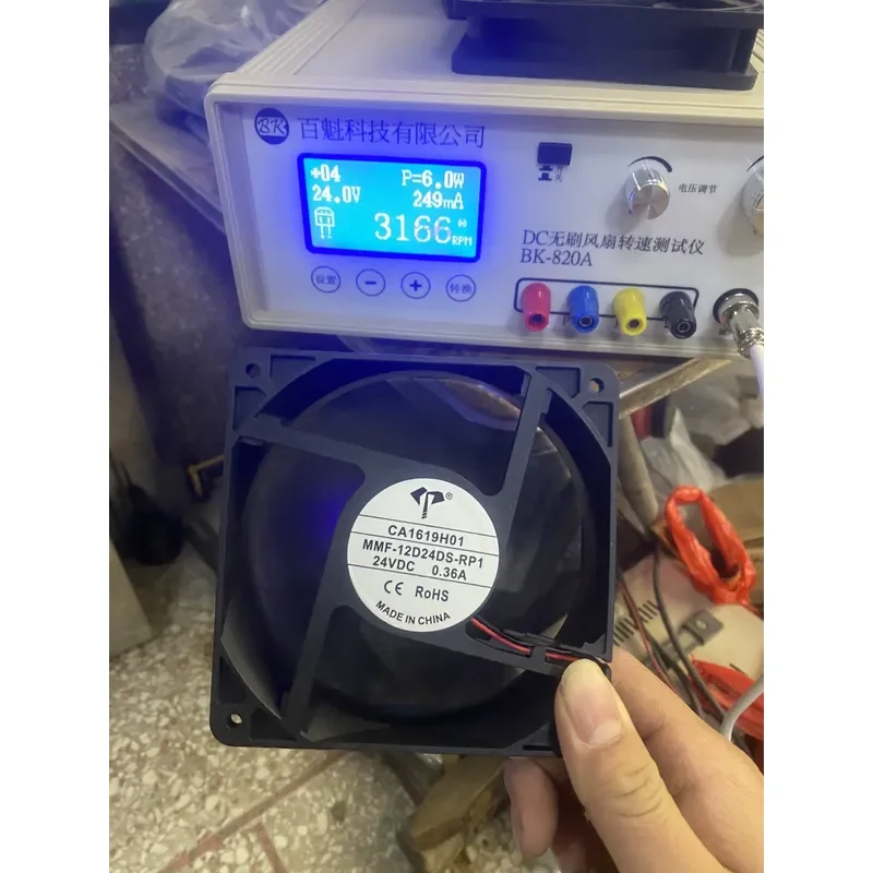 for Yida 12038 24V DC 0.36A Double Ball Bearing Cooling Fan for Welding Machine Frequency Converter Inverter Replacement