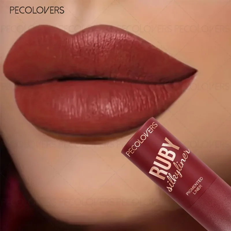 1PC Red Tube Lipstick, High Color Rendering, Red Series Lipstick, Waterproof, Non-drying, Suitable for Various Makeup Looks