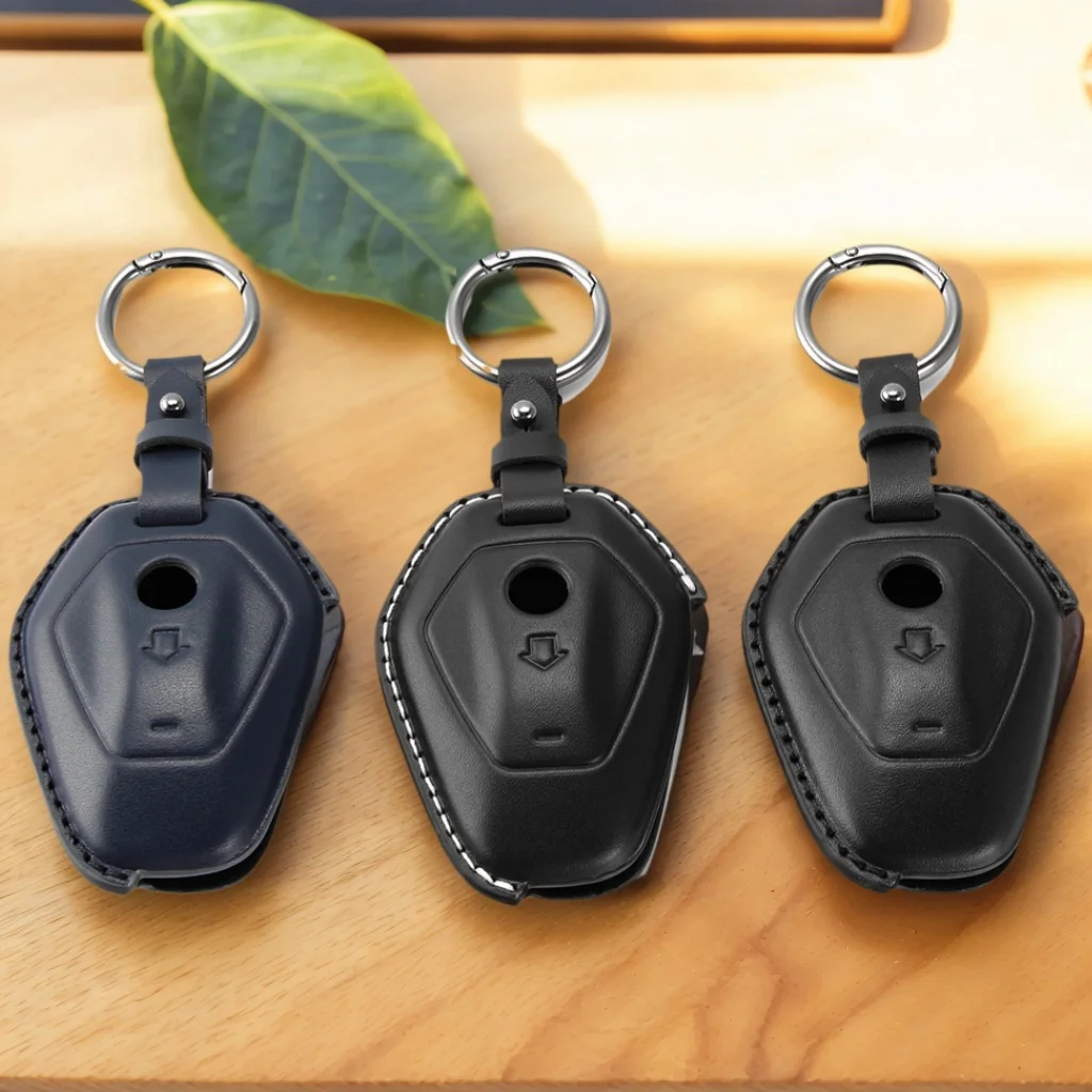 

R1300GS Motorcycle Key Case For BMW 1300GS Adventure R 1300 GS R12 2025 ADV Leather Keychain Remote Cover Bag Shell Accessories