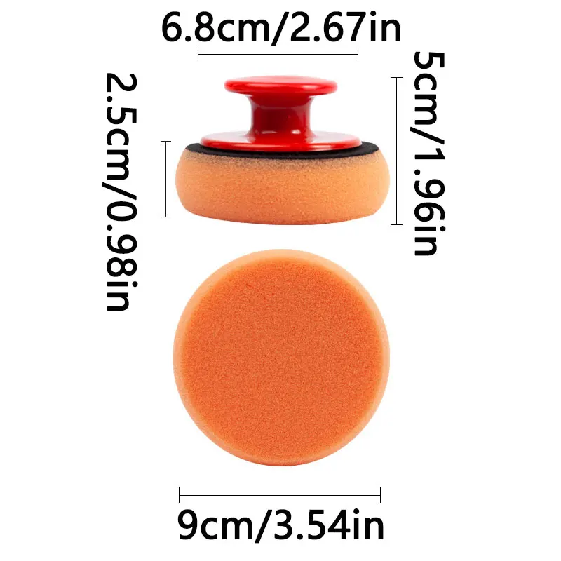 Car Wash Waxing Polish Sponge Microfiber Applicator Foam Beauty Care  Waxing Sponge Suit Car Cleaning Accessories for Car view 4